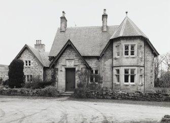 View of farmhouse from S