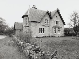 View of farmhouse from E