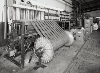 New Loom Flat: Detail of Drawing Machine, used to prepare combs for looms