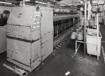 Twisting Department (in building 19C): view of one of two twisting machines, made by Gemmell & Dunsmore [the building numbers in brackets refer to the itemised plan, D33088]