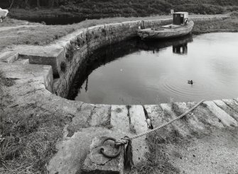 Brora, Harbour
Detail of western portion of harbour wall, including small basin