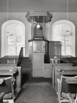 Interior-view of pulpit from North