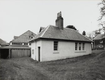 Adjoining house to North of Drill Hall, view from North East