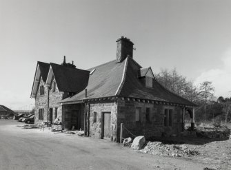 View of station building from NE