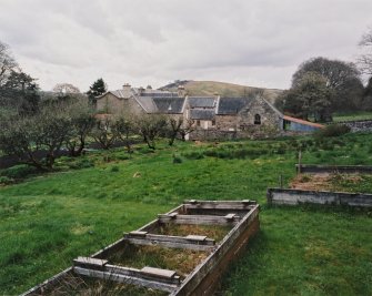 General view from walled garden to east