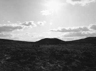 View from E (with stone circle NX55NW 8)