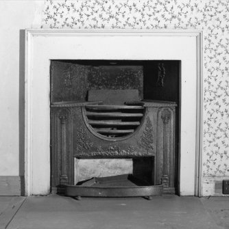 Interior.
Second floor, E room, detail of fireplace.
