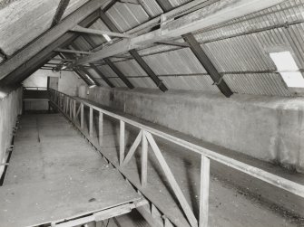 View above byre stalls from South