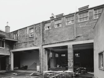 View of S side of courtyard