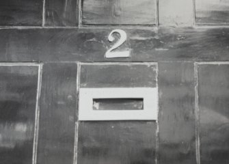 2 Abercromby Place
Detail of 4" thin numeral painted over