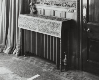 Interior-detail of radiator cover in Ground Floor Boudoir