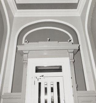 First floor, main entrance hall, detail of entrance