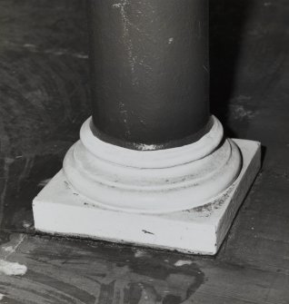 First floor, hall, detail of column base