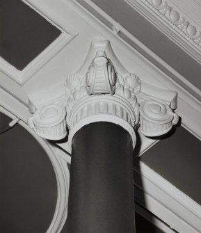 First floor, hall, detail of column capital