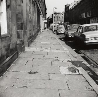 Barony Street
View of pavement paved with natural stone slabs