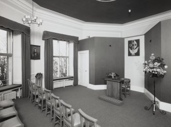 Edinburgh, 15 Boswall Road, Challenger Lodge, interior.
General view of chapel from South West.