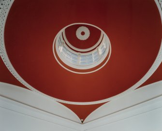 Edinburgh, 15 Boswall Road, Challenger Lodge, interior.
Detail of entrance vestibule ceiling from South West.