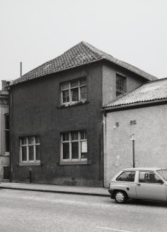 General oblique view of the front of the East block seen from the North West.