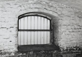  Warehouse No. 3, interior.
View of a window, typical for the site, East side , level 5 on Southern half of building.