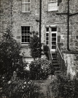 13 Brandon Street.
View of rear staircase and garden from East.