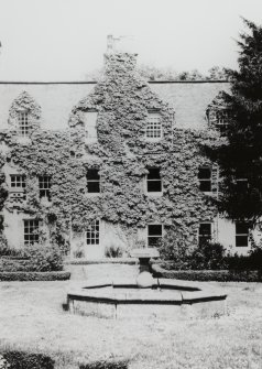 View of section of garden front of Braehead House, Edinburgh.