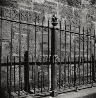 View of railings between Breadalbane Street and Anderson Place.