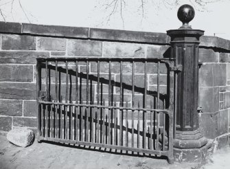 Brandon Street.
View of yard gate and gatepost (half).