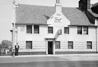 View of the Black Bull Inn, 72 High Street, Johnstone, from S.