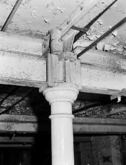 Craigmillar Brewery, tun room, interior
Detail of cast-iron column in basement