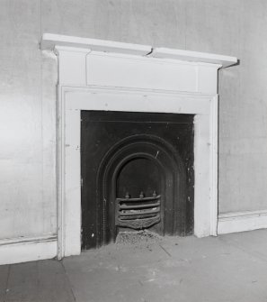 Second floor, NW room, fireplace, detail