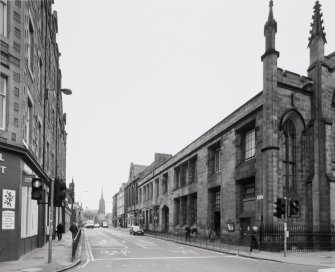 View from East showing location in Bristo Place