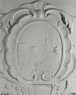 Brunstane House, interior
Detail of plaster panel in first floor bathroom