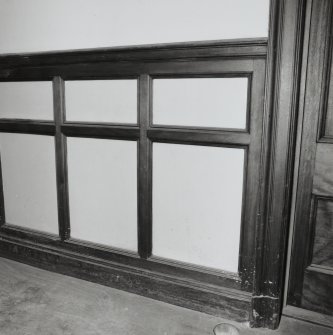 Second floor, East room, woodwork on dado, detail