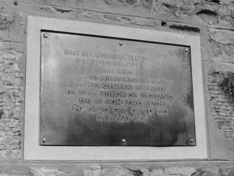 Detail of 1968 commemorative plaque