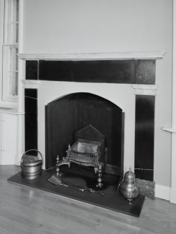 Moray House. Interior. first floor Balcony Room, detail of fireplace