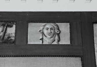 Moray House. Interior. first floor " Cromwell Room ", detail of painting