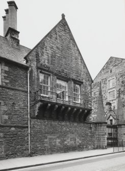Moray House, detail showing balcony and blocked openings