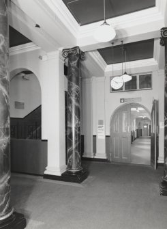 Thomsons Land. Interior, view of entrance hall from North