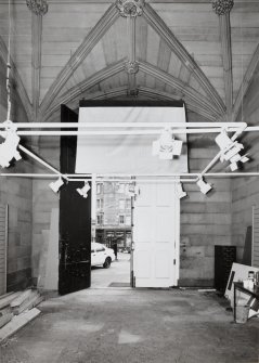 View of east entrance hallway from West