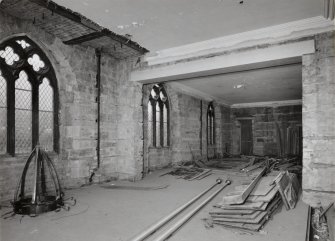 View of lower hall south side from East North East