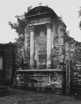 Detail of Carstairs monument.