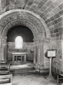 Interior. St Margaret's Chapel looking at nave.