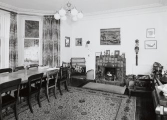 Ground floor, dining room, view from South
