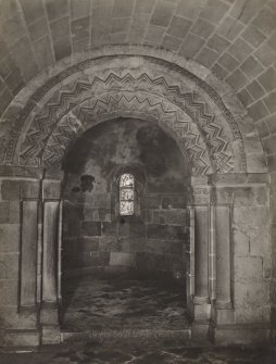 Interior view of apse and chancel arch