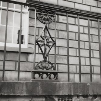 Railing at returned East end of terrace. This design and arrangement is repeated at the West end of No.11