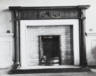 Interior.
View of fireplace in dining room (Front).
