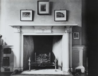 Interior.
View of fireplace in Secretary's Room.