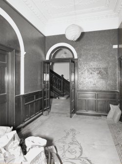 Interior, entrance hall, view from North.