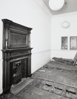 Interior, ground floor, North East room, view from North.