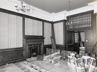 Interior, first floor, North room, view from North.